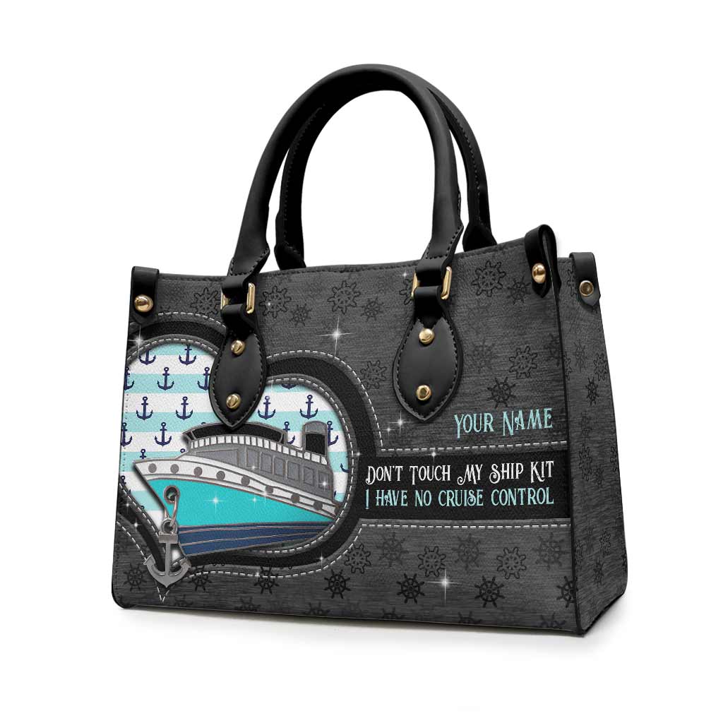 Touch My Ship Kit - Personalized Cruising Leather Handbag