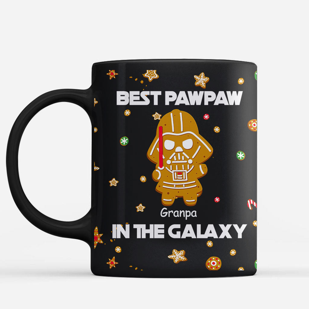 Best Pawpaw In The Galaxy - Personalized Christmas Grandpa Mug