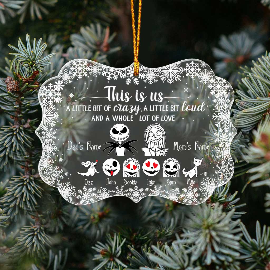 This Is Us - Personalized Nightmare Transparent Ornament