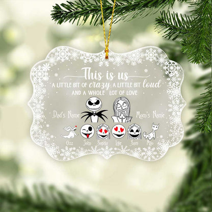 This Is Us - Personalized Nightmare Transparent Ornament