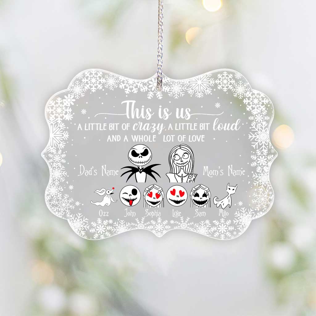 This Is Us - Personalized Nightmare Transparent Ornament