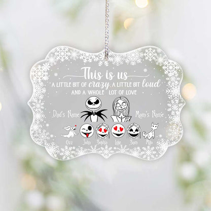 This Is Us - Personalized Nightmare Transparent Ornament