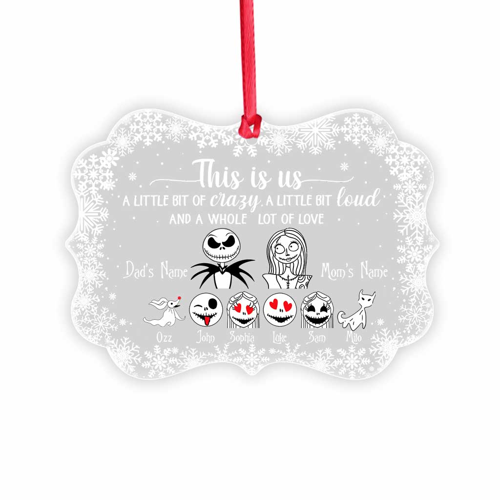 This Is Us - Personalized Nightmare Transparent Ornament