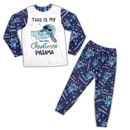 Lazy Christmas Ohana - Personalized Christmas Ohana Pajamas Set