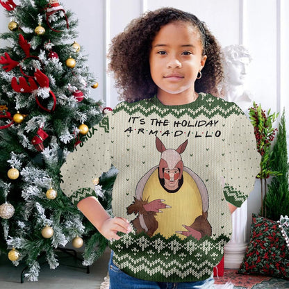 The One With The Holiday Armadillo - Personalized Christmas Sweater