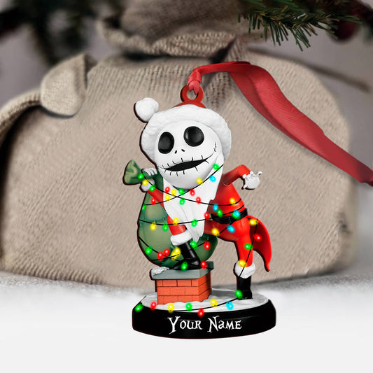 Sneaking Nightmare - Personalized Christmas Ornament (Printed On Both Sides)