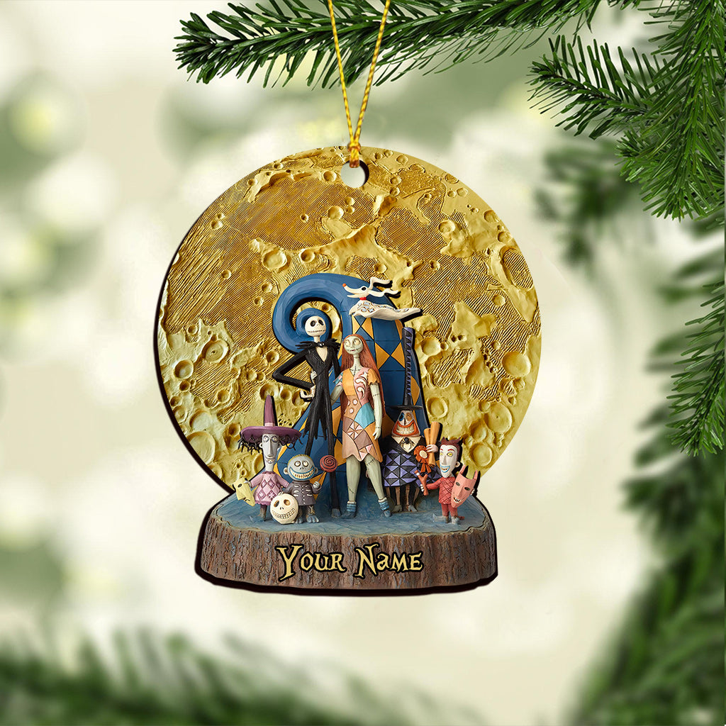 Moon Nightmare - Personalized Christmas Ornament (Printed On Both Sides)