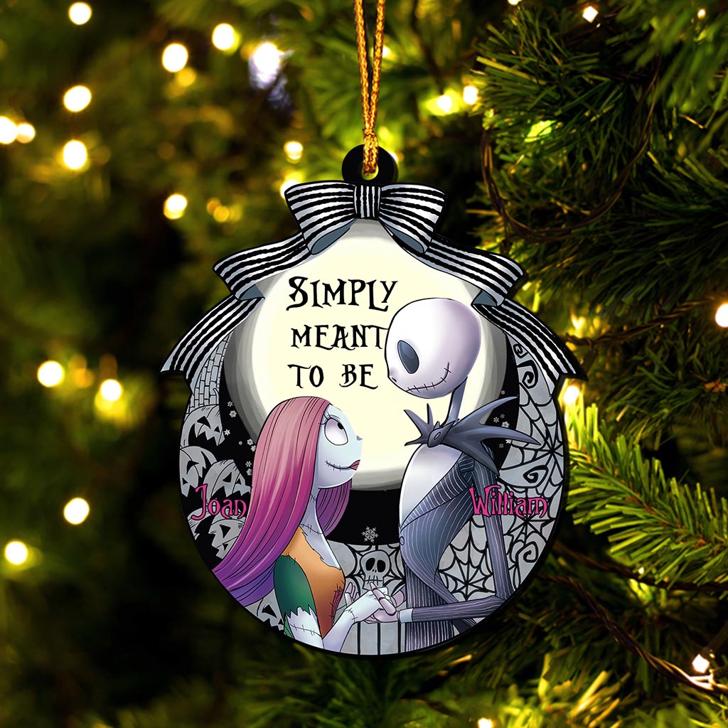 Simply Meant To Be - Personalized Christmas Nightmare Ornament (Printed On Both Sides)