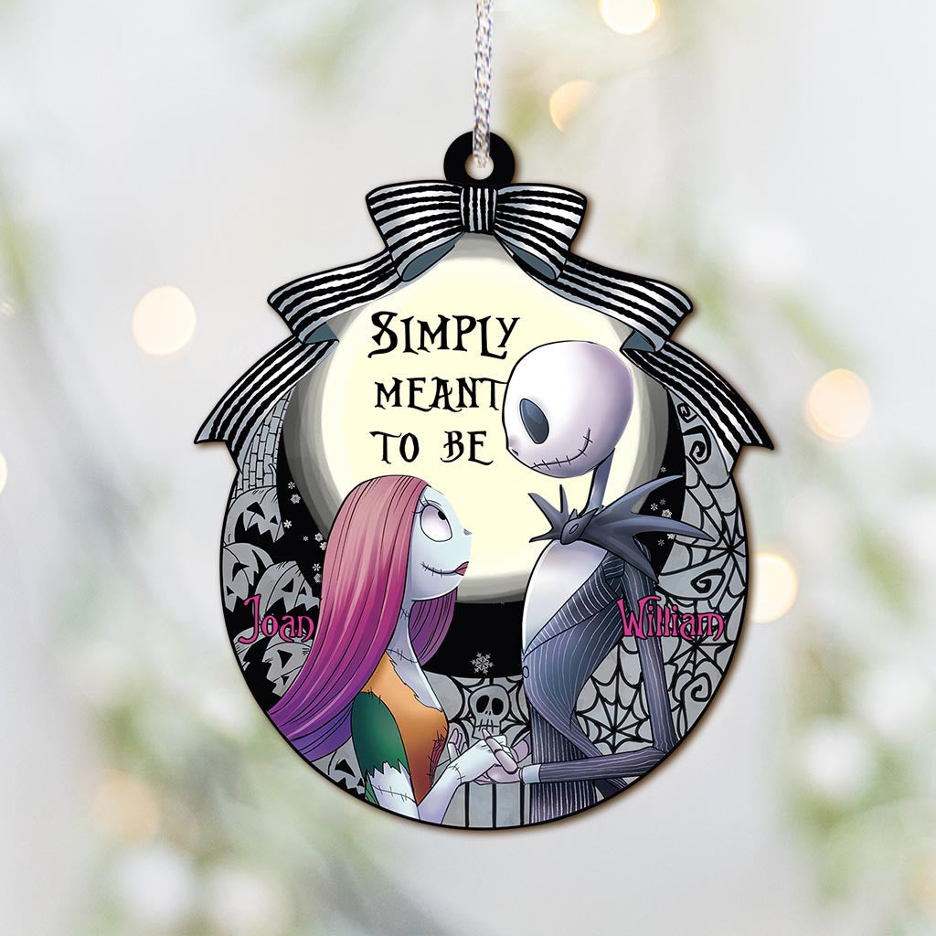 Simply Meant To Be - Personalized Christmas Nightmare Ornament (Printed On Both Sides)