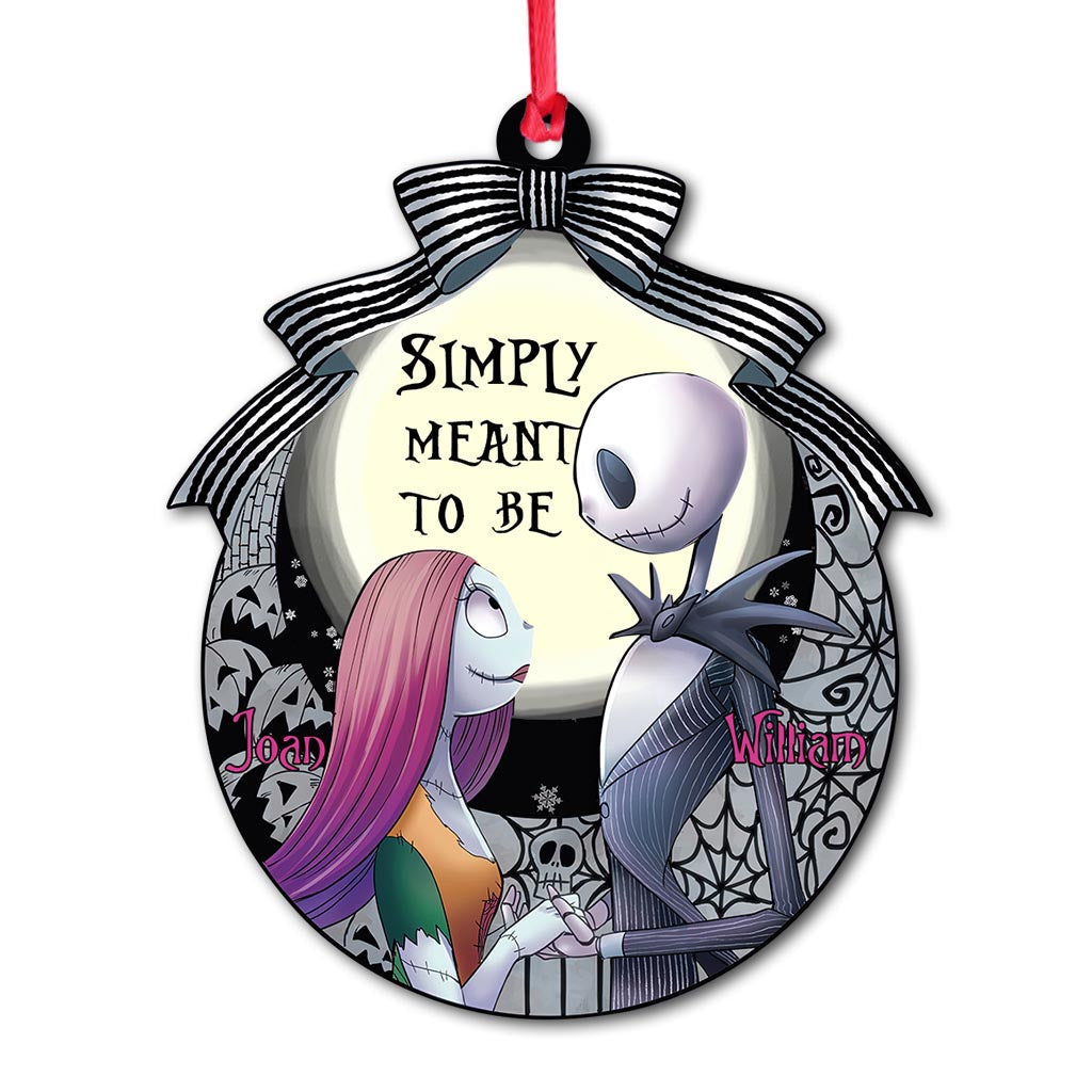 Simply Meant To Be - Personalized Christmas Nightmare Ornament (Printed On Both Sides)