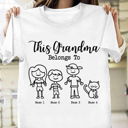 This Grandma Belongs To - Personalized Grandma T-shirt and Hoodie