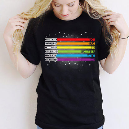 You Can Be Yourself With Me - LGBT Support T-shirt and Hoodie