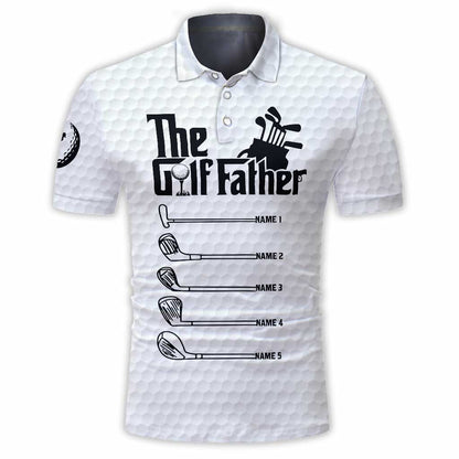 The Golf Father Grandfather Mother Grandmother - Personalized Father's Day Polo Shirt