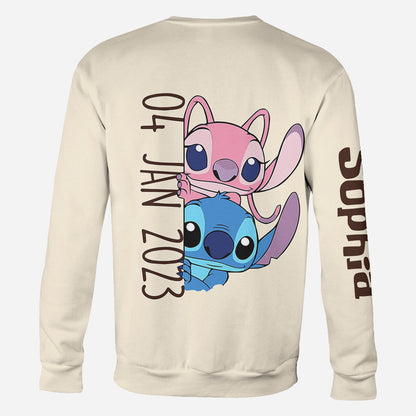 You And Me Ohana Couple - Personalized Ohana All Over Shirt