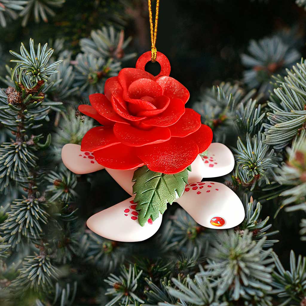 Cute Turtle - Christmas Ornament With 3D Pattern Print (Printed On Both Sides)