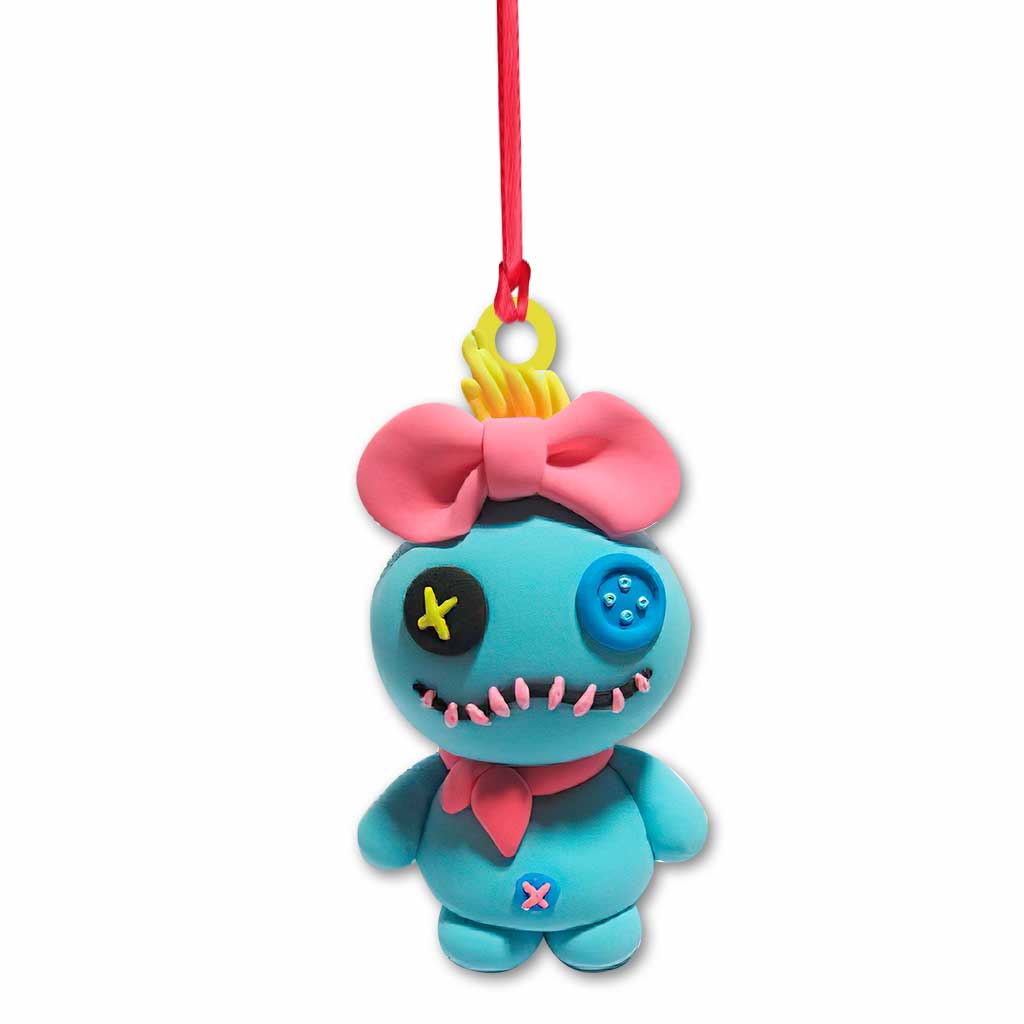 Ohana Means Family - Christmas Ornament With 3D Pattern Print (Printed On Both Sides)