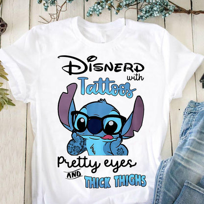 Tattoos Pretty Eyes And Thick Thighs Ohana T-shirt and Hoodie 0523