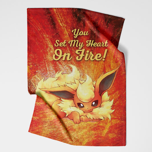 You Set My Heart On Fire Monster Trainer Blanket 0823