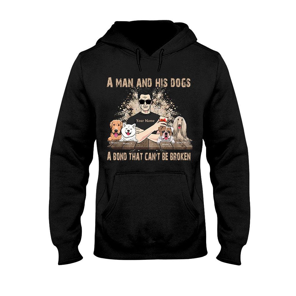 A Man And His Dogs - Personalized Father's Day Dog T-shirt and Hoodie