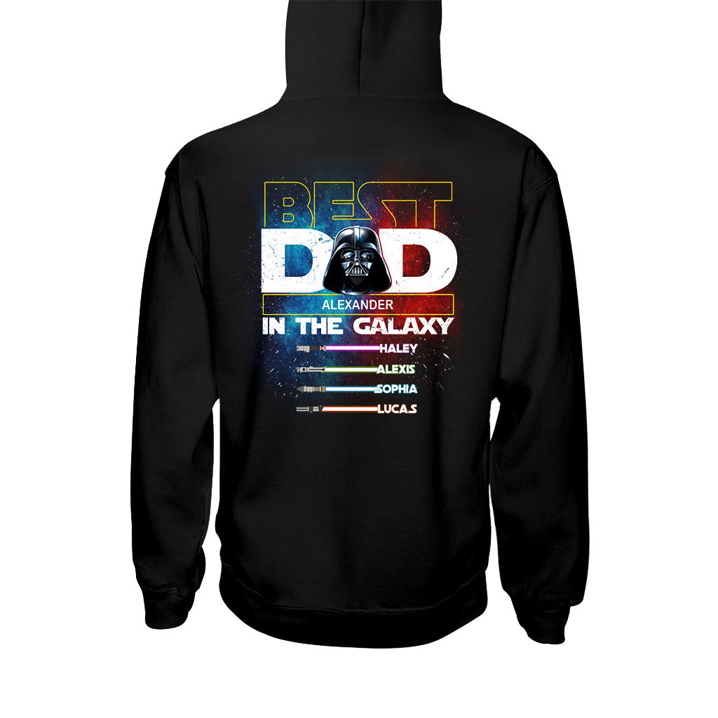 Best Dad In The Galaxy - Personalized The Force T-shirt and Hoodie