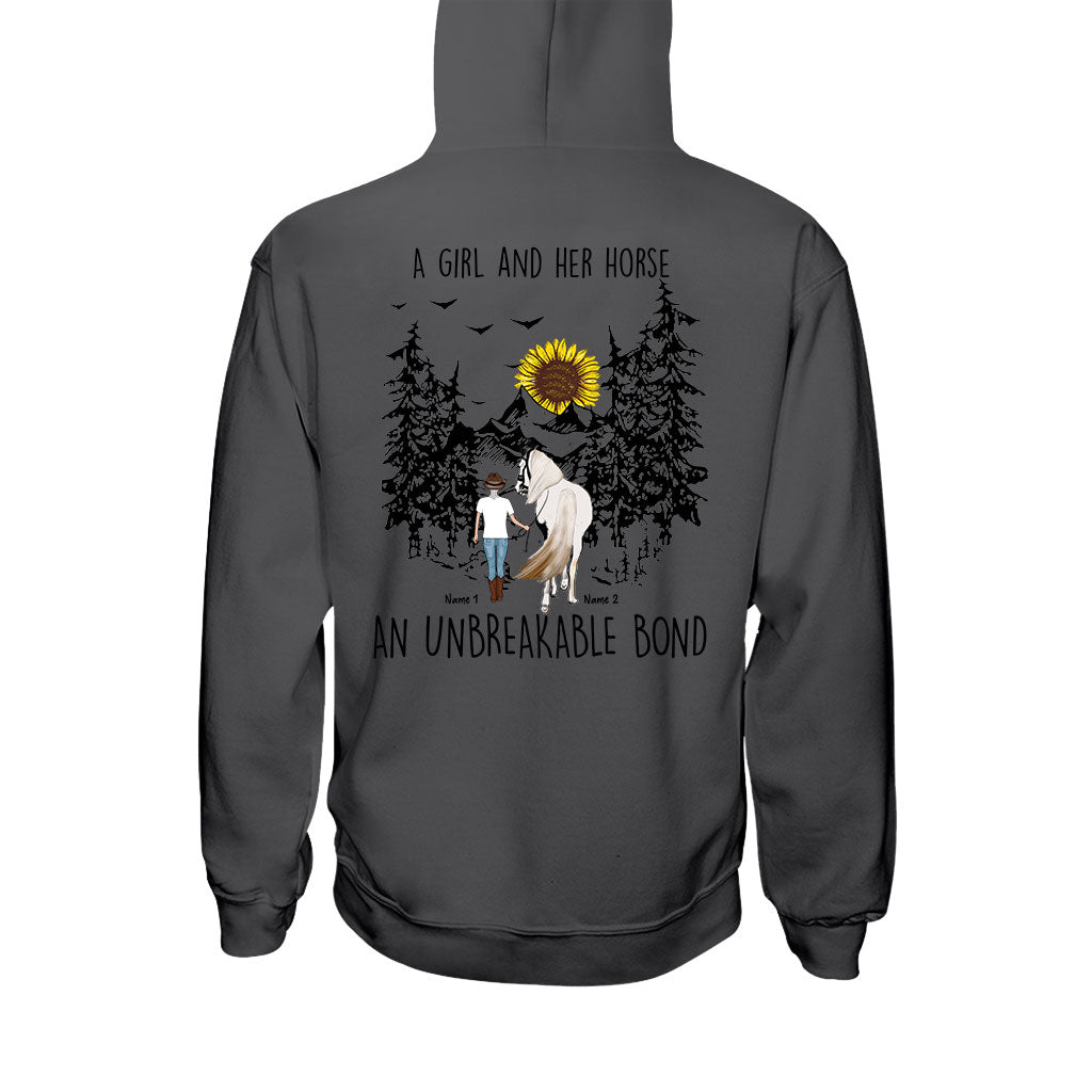 A Girl And Her Horse - Personalized Horse T-shirt and Hoodie