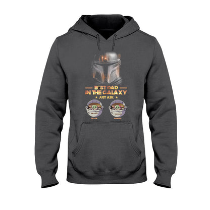 Best Dad In The Galaxy Father's Day - Personalized The Force T-shirt and Hoodie