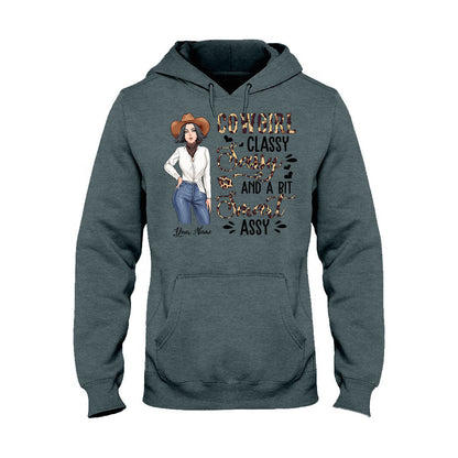 Classy Sassy And A Bit Smart Assy Cowgirl - Personalized Country Girl T-shirt and Hoodie