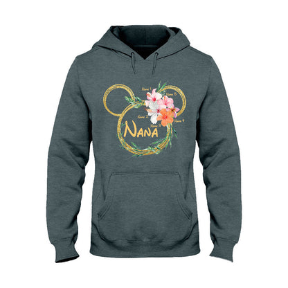 Tropical Mouse Ears Nana - Personalized Grandma T-shirt and Hoodie