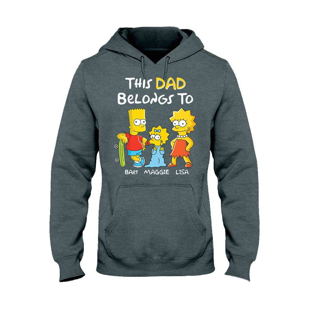 This Dad Belongs To - Personalized Father T-shirt and Hoodie