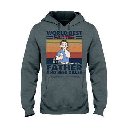 World Best Father - Father's Day Personalized T-shirt and Hoodie