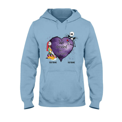 We Decided On Forever! - Personalized Couple Nightmare T-shirt and Hoodie