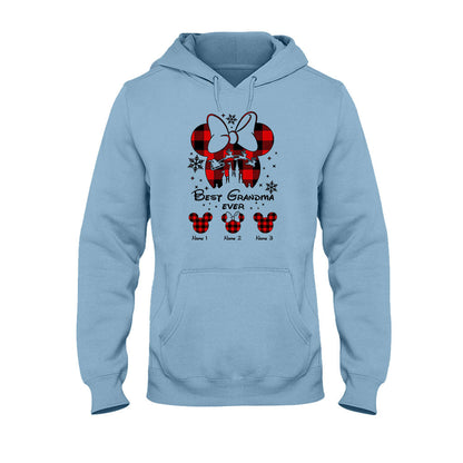 Best Grandma Ever - Personalized Christmas T-shirt and Hoodie