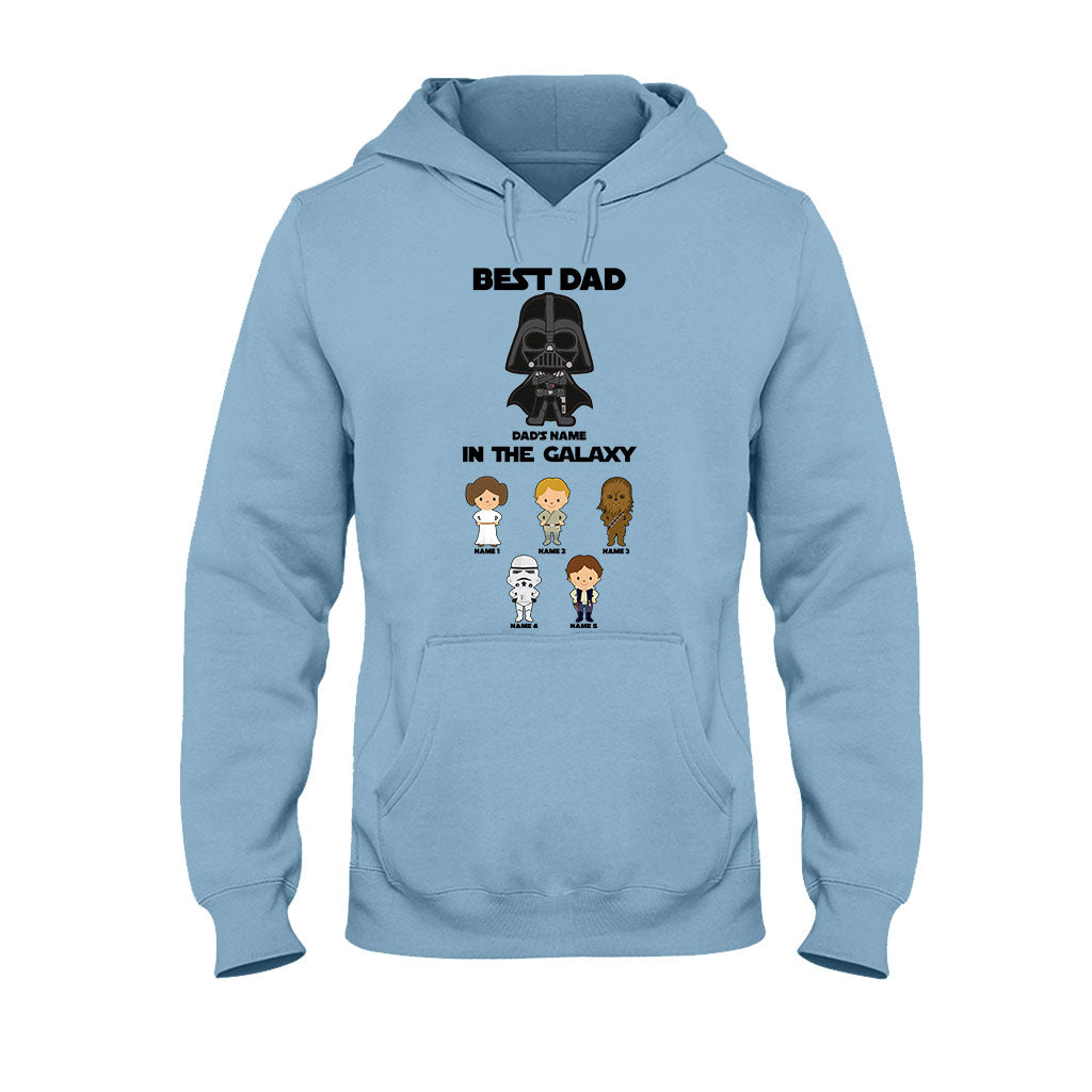 Best Dad In The Galaxy - Personalized Father's Day The Force T-shirt and Hoodie