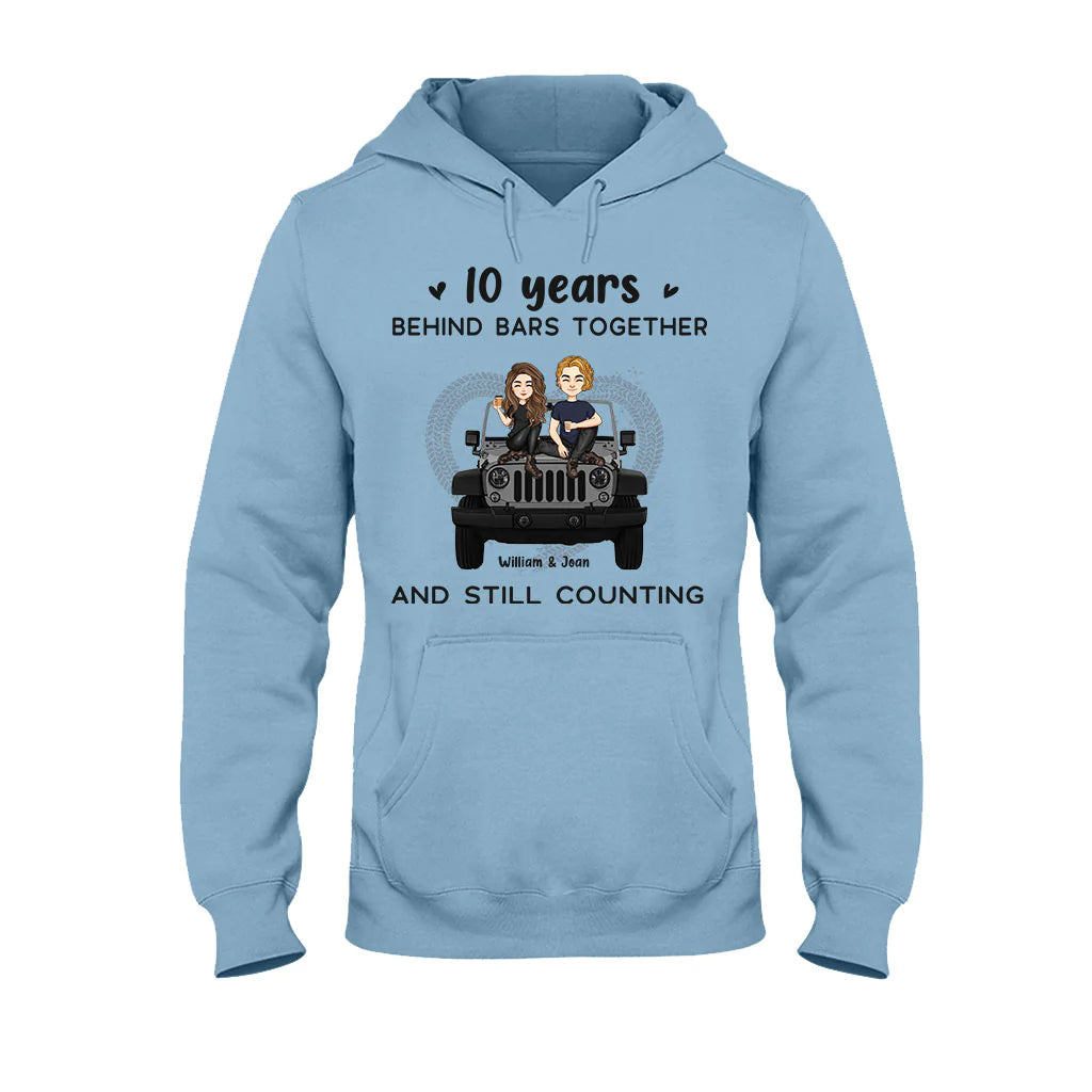 Years Of Life Behind Bars - Personalized Couple Car T-shirt and Hoodie