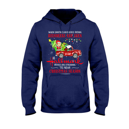 When Santa Claus Goes Riding - T-shirt and Hoodie