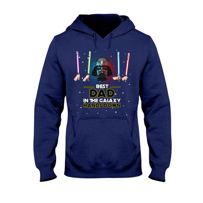 Best Dad In The Galaxy - Personalized The Force T-shirt and Hoodie