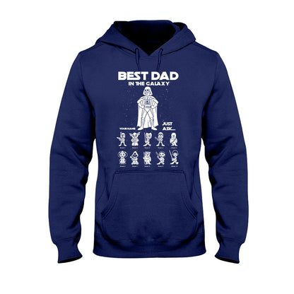 Best Dad In The Galaxy - Personalized Father's Day The Force T-shirt and Hoodie