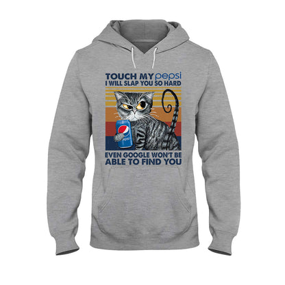 Touch My Drink - Personalized Blue Soft Drink T-shirt and Hoodie