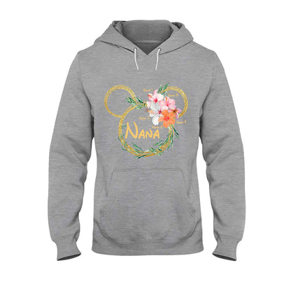 Tropical Mouse Ears Nana - Personalized Grandma T-shirt and Hoodie