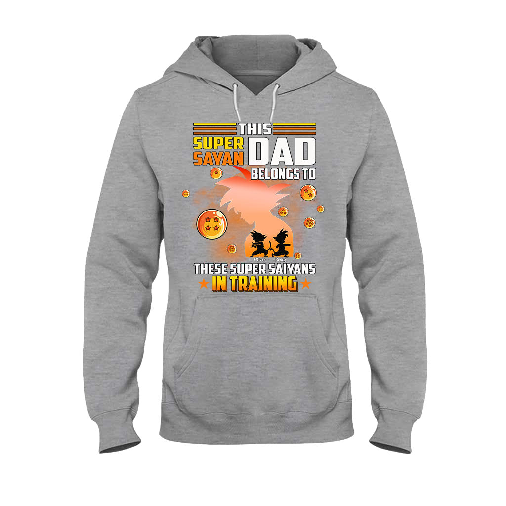 This Super Sayan Dad Belongs To Sayans In Training - Personalized Seven Balls T-shirt and Hoodie