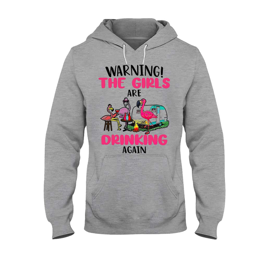 Warning The Girls Are Drinking Again - Camping T-shirt and Hoodie 112021