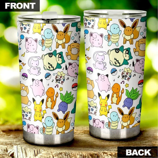 Chibi Pattern Monster Trainer Tumbler 0523