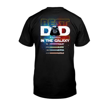 Best Dad In The Galaxy - Personalized The Force T-shirt and Hoodie