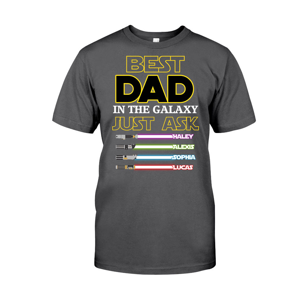 Best Dad In The Galaxy - Personalized Father's Day The Force T-shirt and Hoodie