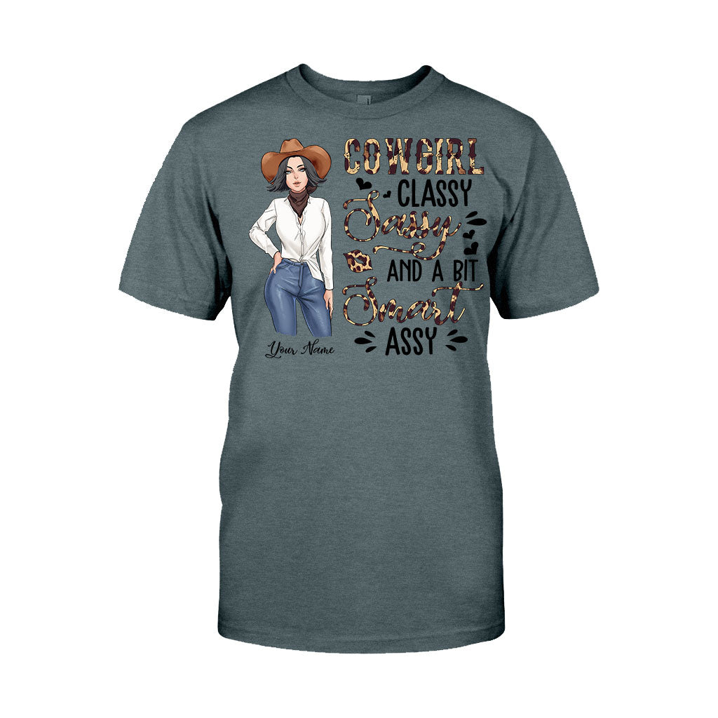 Classy Sassy And A Bit Smart Assy Cowgirl - Personalized Country Girl T-shirt and Hoodie