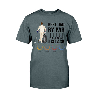 Best Dad By Par - Personalized Father's Day Golf T-shirt and Hoodie