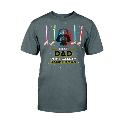 Best Dad In The Galaxy - Personalized The Force T-shirt and Hoodie