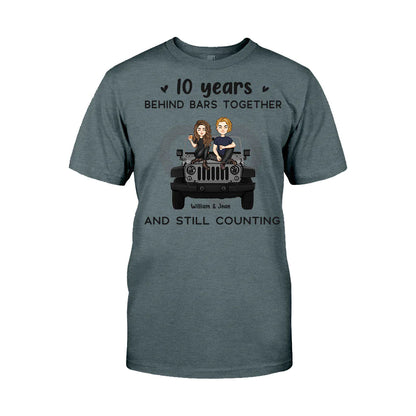 Years Of Life Behind Bars - Personalized Couple Car T-shirt and Hoodie