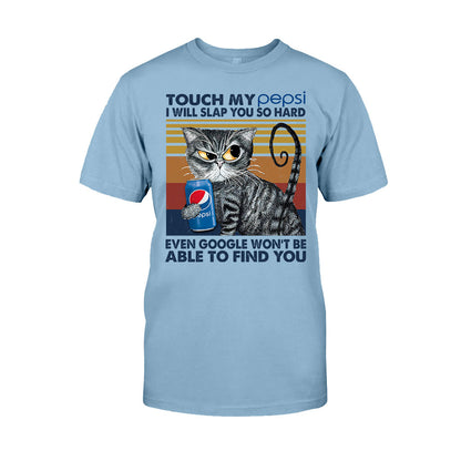 Touch My Drink - Personalized Blue Soft Drink T-shirt and Hoodie