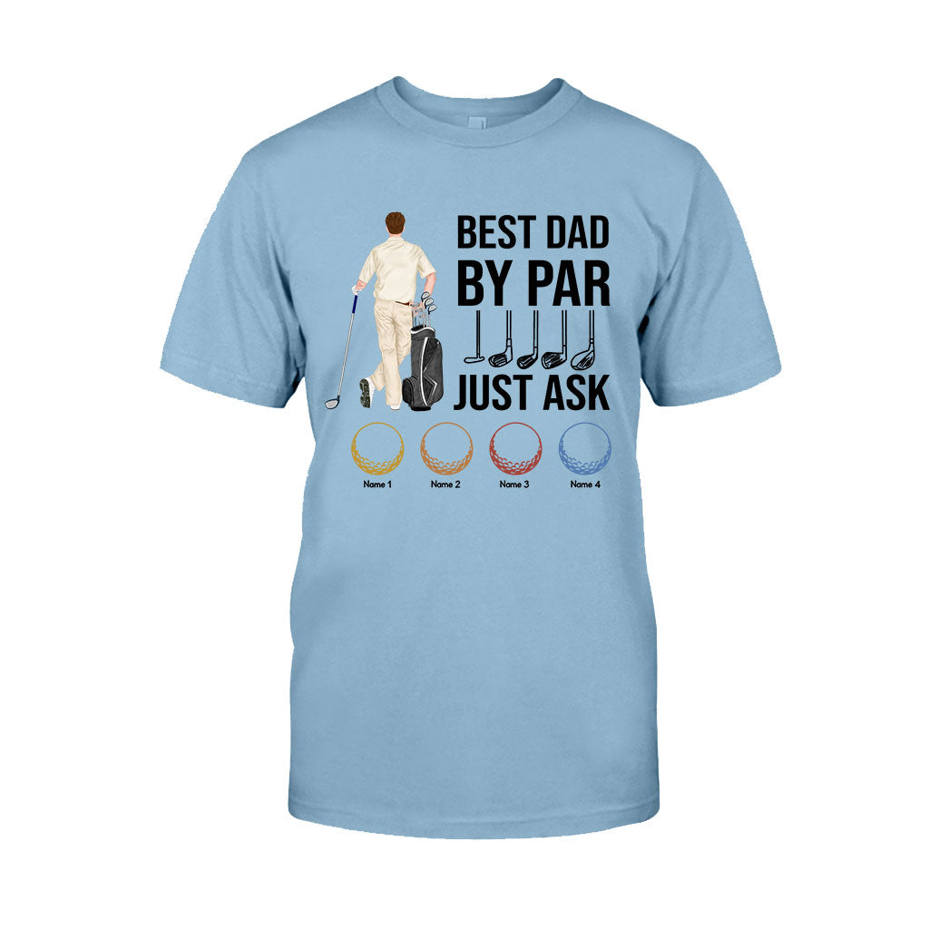 Best Dad By Par - Personalized Father's Day Golf T-shirt and Hoodie